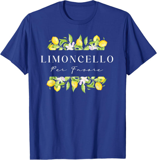 Limoncello Per Favore, Amalfi Coast Italy, Fun Italy Italian , Black, S T-Shirt - T-Shirt | Royal
