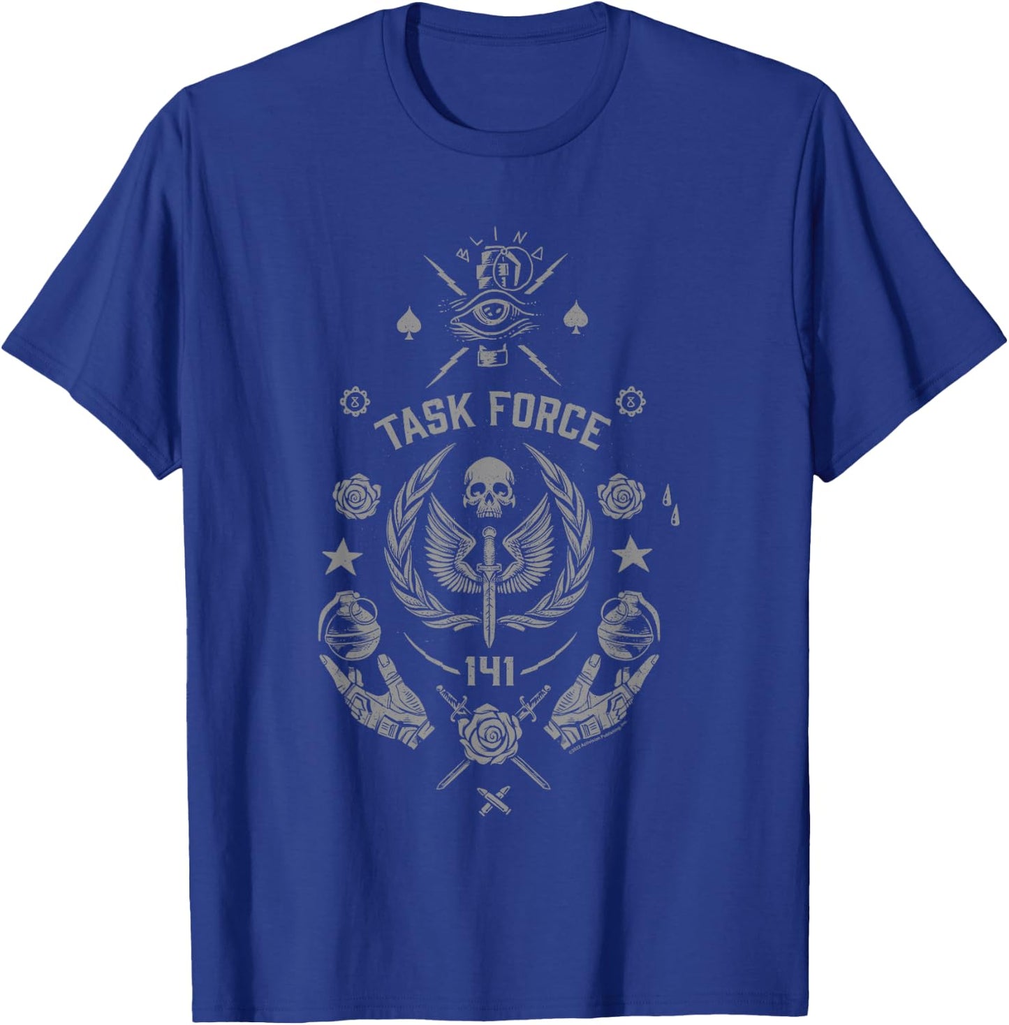 Call of Duty: Modern Warfare 2 Task Force 141 Retro Logo T-Shirt - T-Shirt | Royal