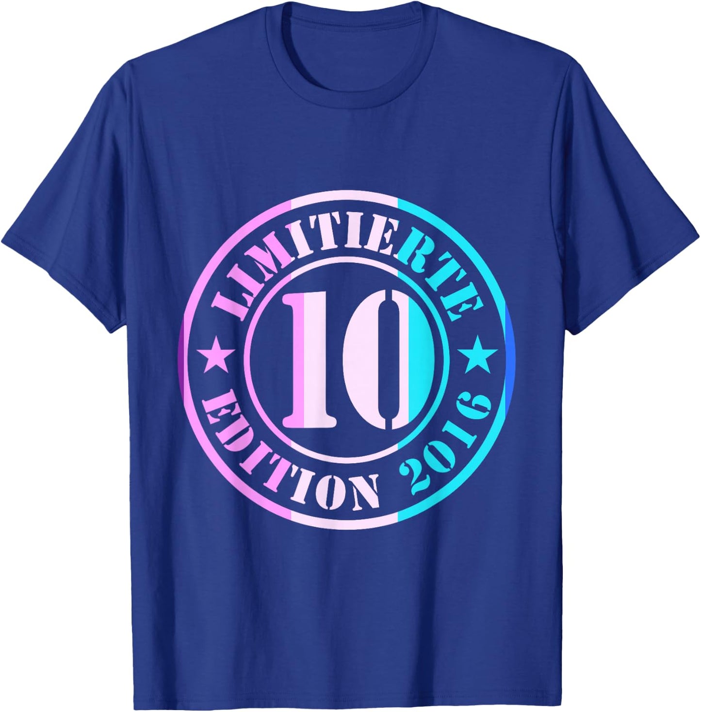 10. Geburtstag Junge Mädchen Limited Edition 2012 Jahre T-Shirt - T-Shirt | Royal