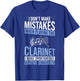Clarinet Instrument Music Funny Playing Beginner T-Shirt - T-Shirt | Royal