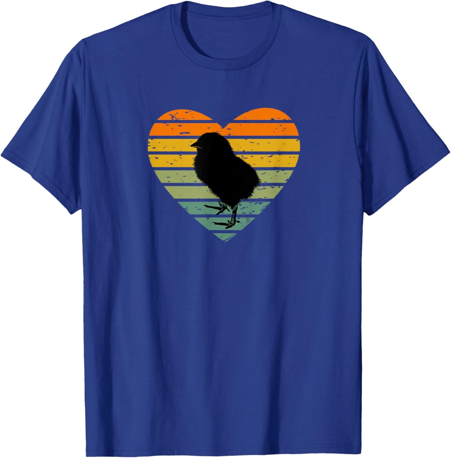 I Love Chick Vintage Farm Rooster Hen Chicken Easter , black T-Shirt - T-Shirt | Royal