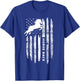 American Flag Horse Race Apparel - Vintage Horse Racing T-Shirt - T-Shirt | Royal