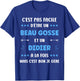 Beau Gosse Super Didier Boy Funny Name Didier , Black, S T-Shirt - T-Shirt | Royal