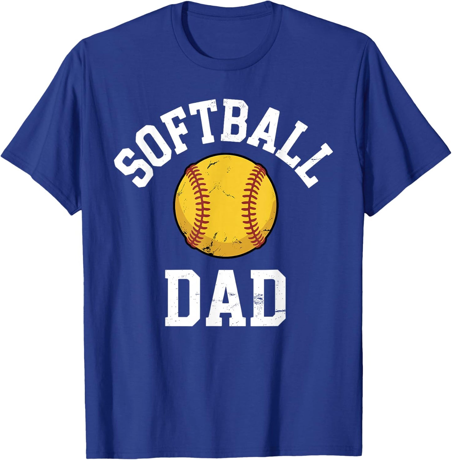 Funny Softball Dad Art for Dad Father Fastpitch Softball Dad T-Shirt - T-Shirt | Royal