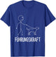 with German Text "Führungskraft Dog Dog Owner Walking", black T-Shirt - T-Shirt | Royal