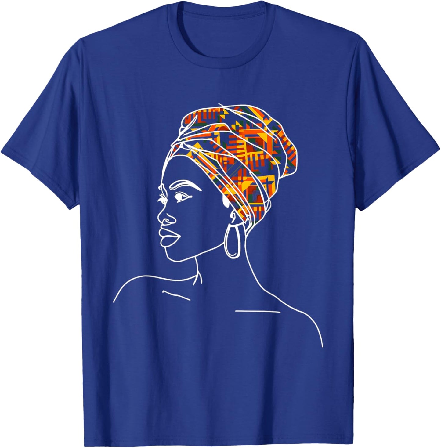 Kente Tribal Africa Dashiki Printed African Lover Women's , Black, S T-Shirt - T-Shirt | Royal