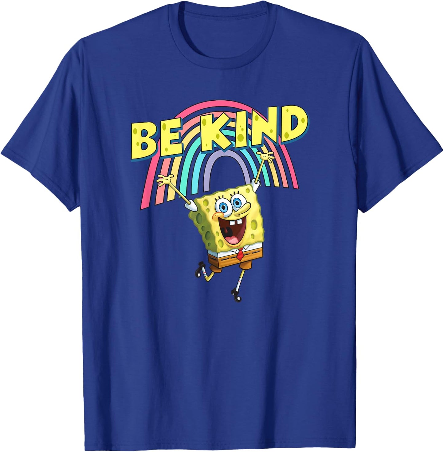Mademark x SpongeBob SquarePants - Be Kind with Rainbow T-Shirt - T-Shirt | Royal