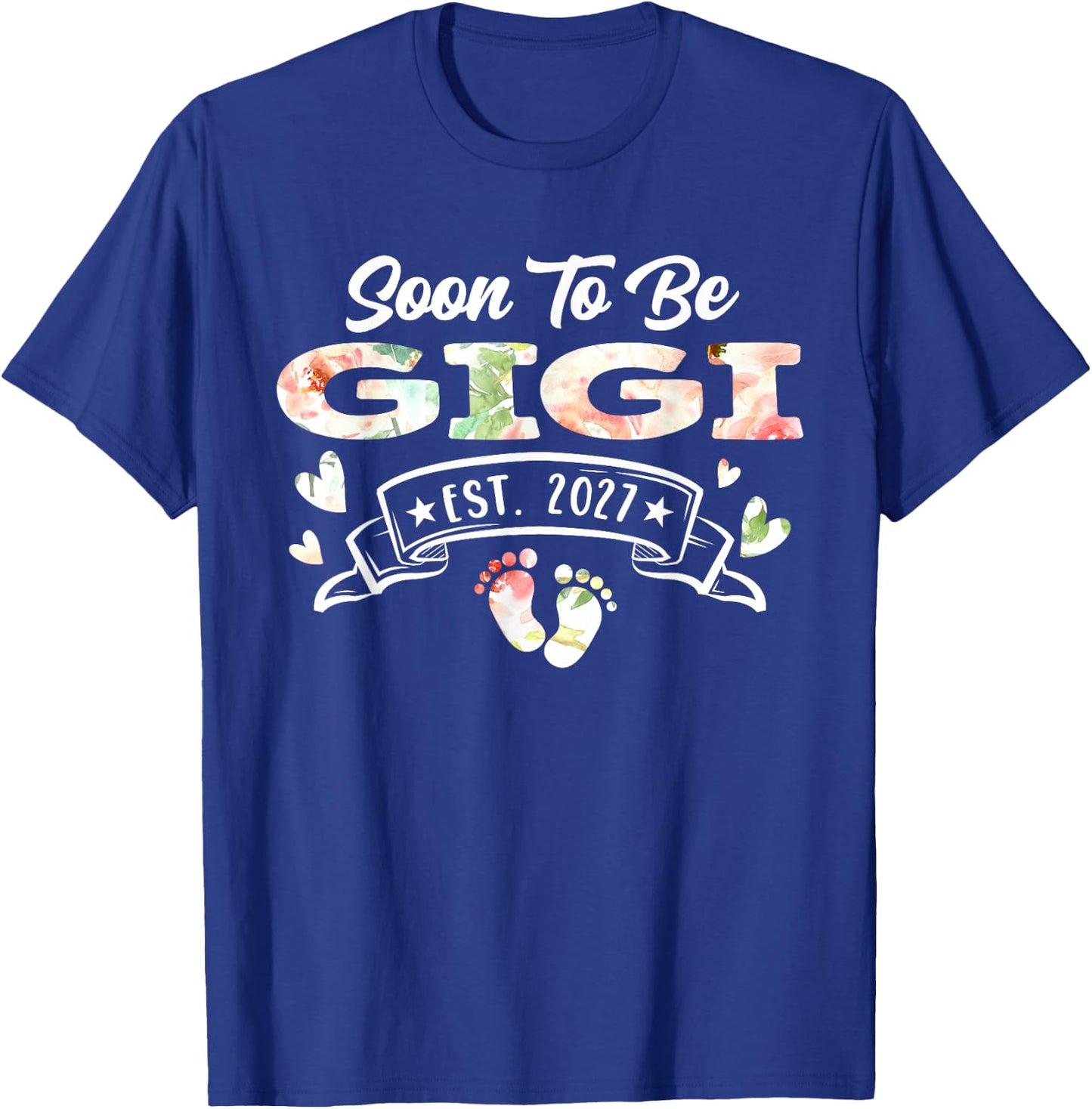 Soon to Be Gigi Est 2027 T-Shirt - T-Shirt | Royal