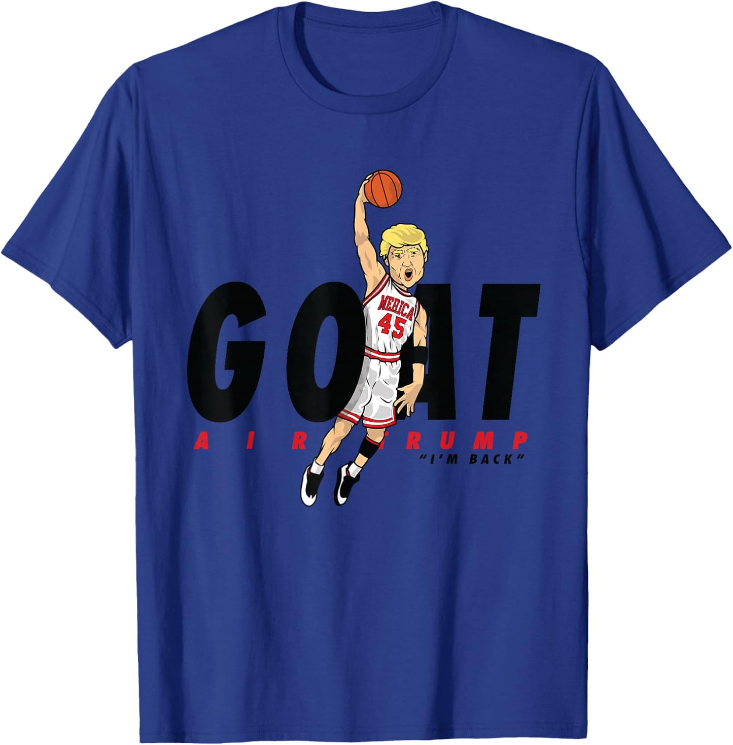 The Presidential Basketball Donald Trump design T-Shirt - T-Shirt | Royal