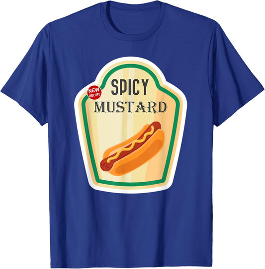 Spicy Mustard Funny Easy Sauce Halloween Costume T-Shirt - T-Shirt | Royal
