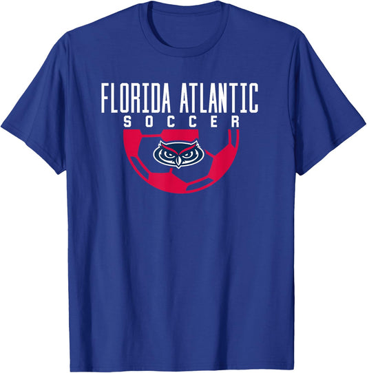 Florida Atlantic University FAU Owls Soccer T-Shirt - T-Shirt | Royal