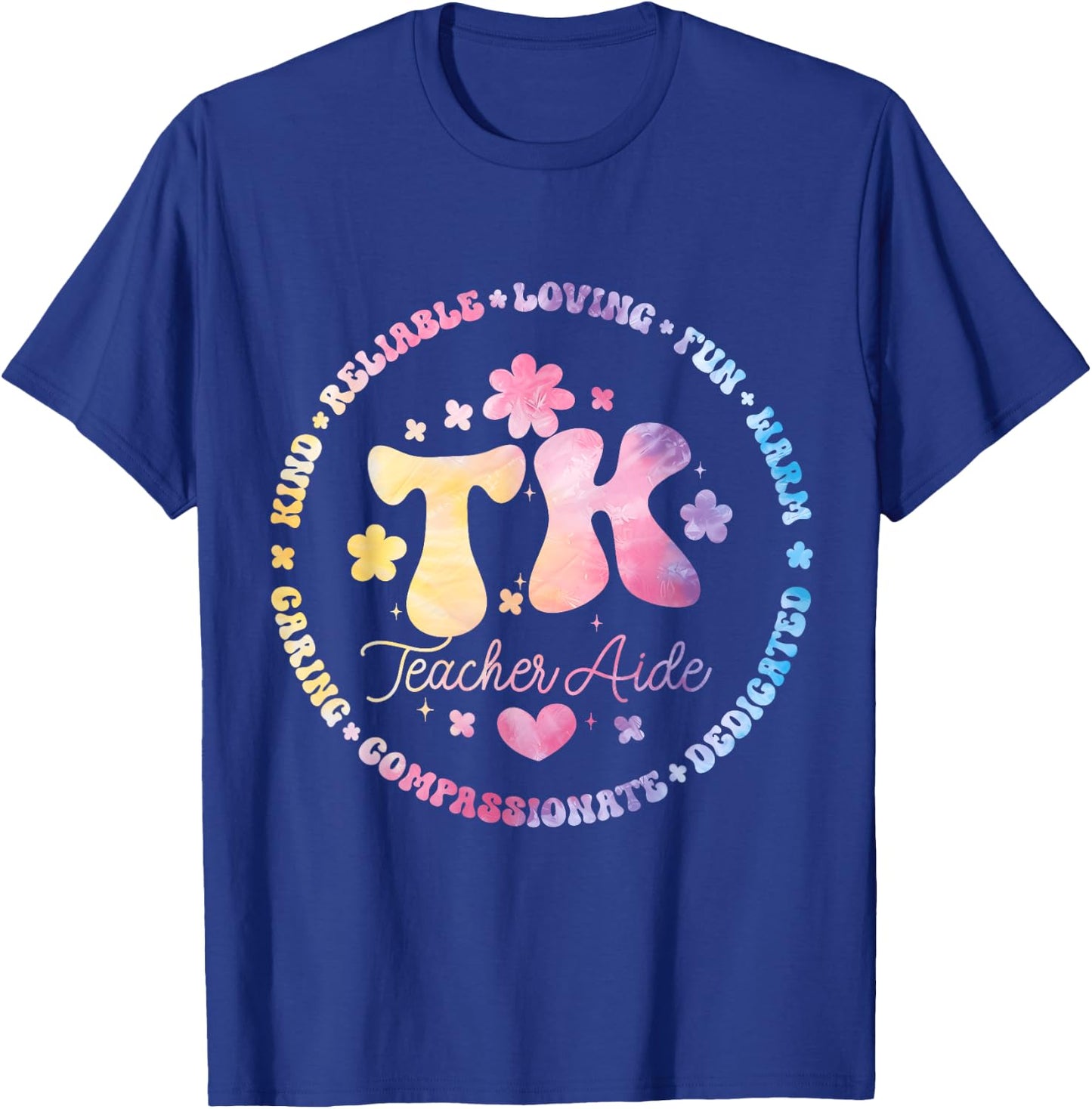 TK Teacher Aide Squad Transitional-Kindergarten Back School T-Shirt - T-Shirt | Royal