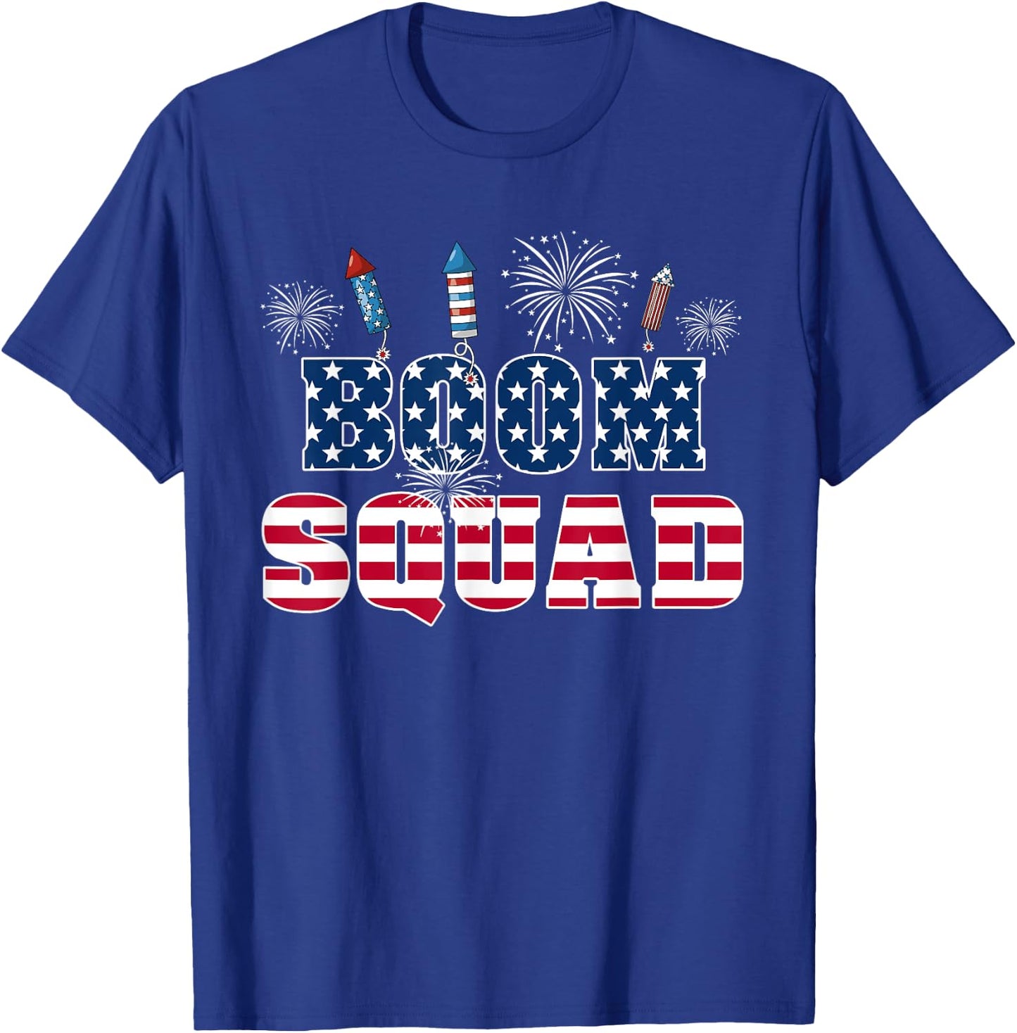 Boom Squad 4th of July T-Shirt - T-Shirt | Royal