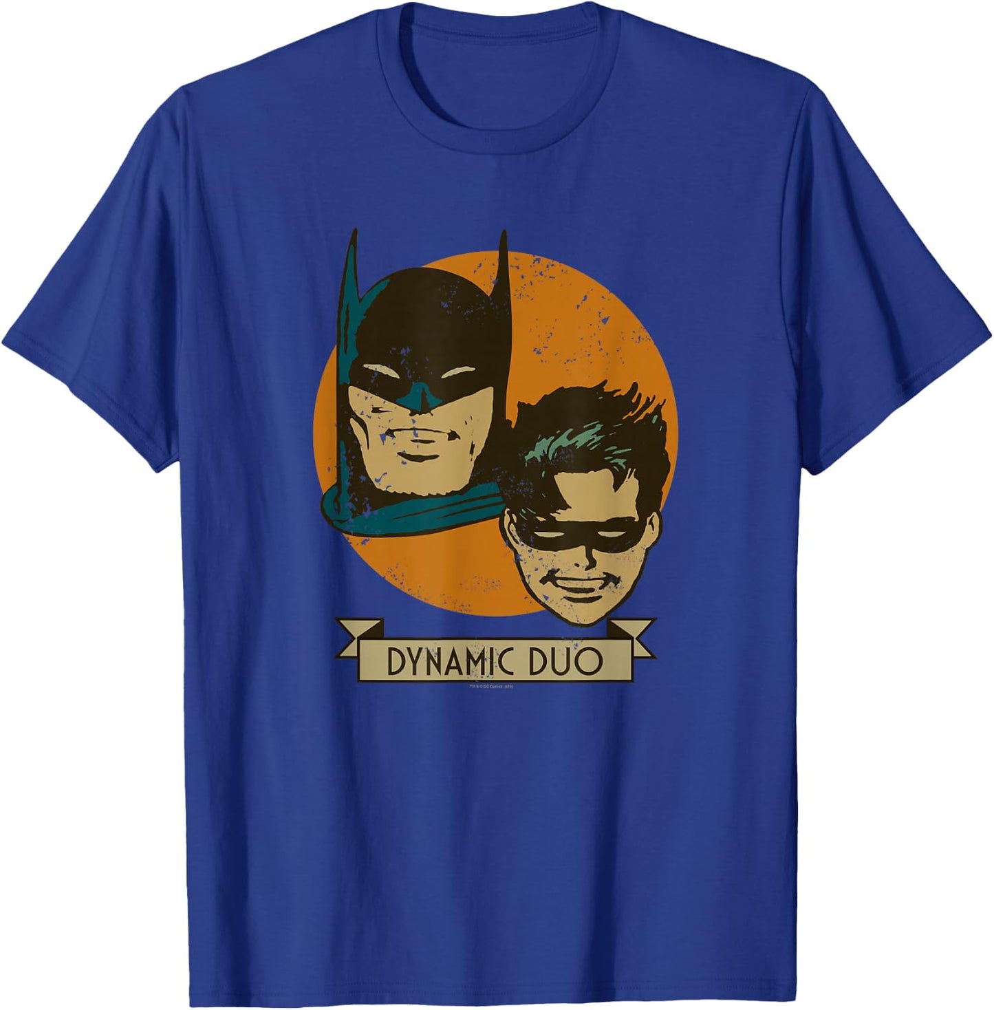 Batman and Robin Dynamic Duo Vintage T-Shirt - T-Shirt | Royal