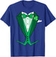 St. Patrick's Day Tails Irish Tuxedo T-Shirt - T-Shirt | Royal
