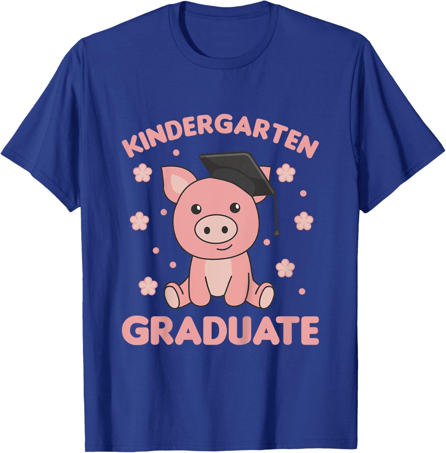 Kids Kids Kindergarten Graduate Pig Graduation T-Shirt - T-Shirt | Royal