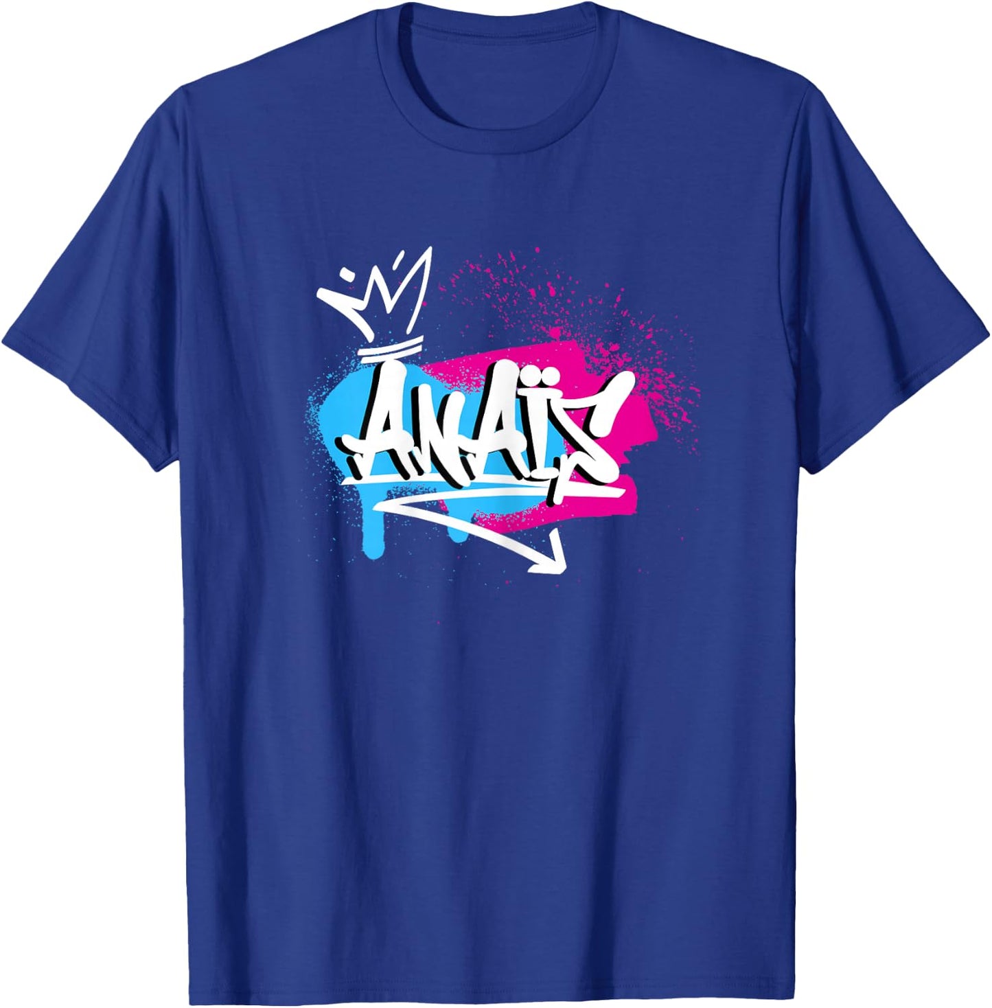 Woman Girls Funny Gift Humour Name for Anaïs , Black T-Shirt - T-Shirt | Royal