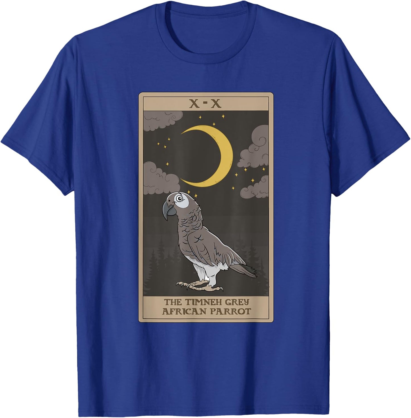 Timneh Grey African Parrot Cute Parrot Tarot Card T-Shirt - T-Shirt | Royal