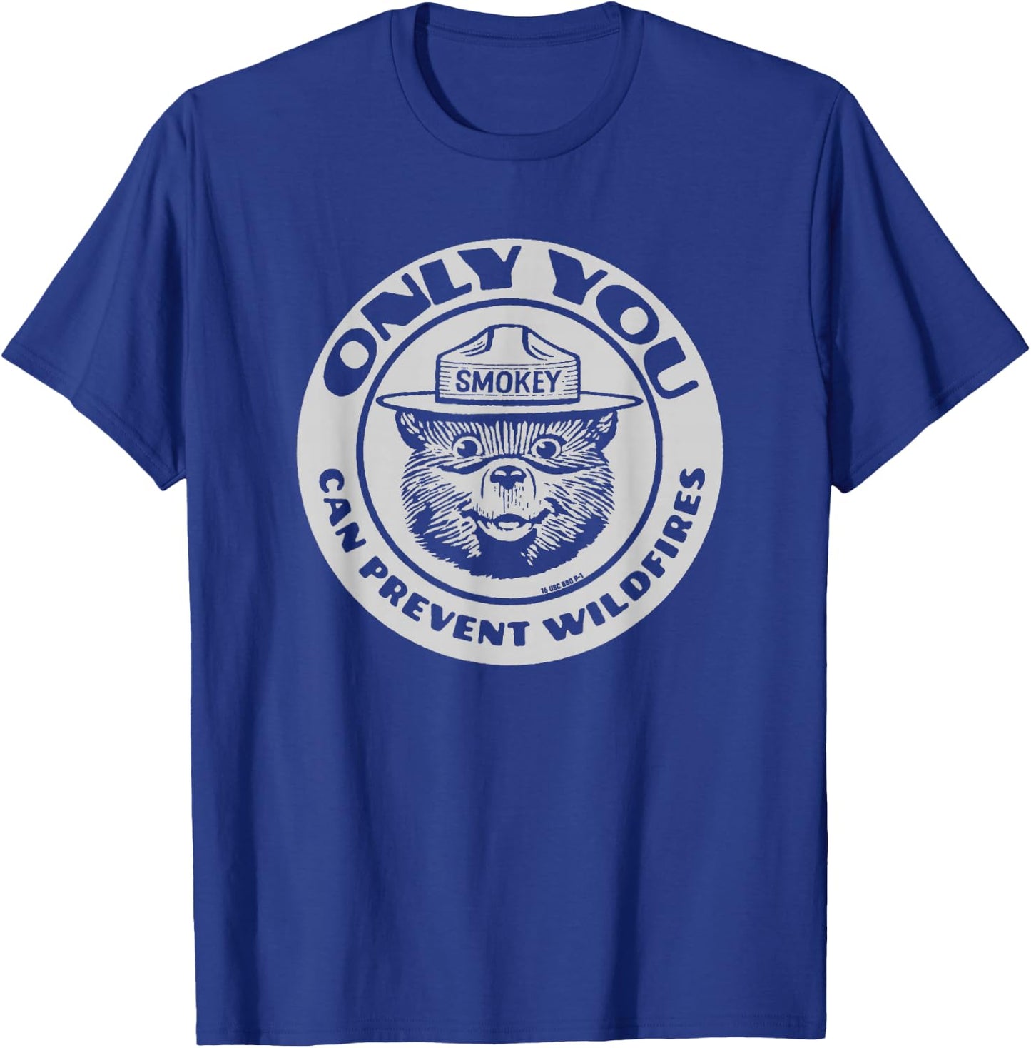Only You Vintage Smokey Bear Seal T-Shirt - T-Shirt | Royal