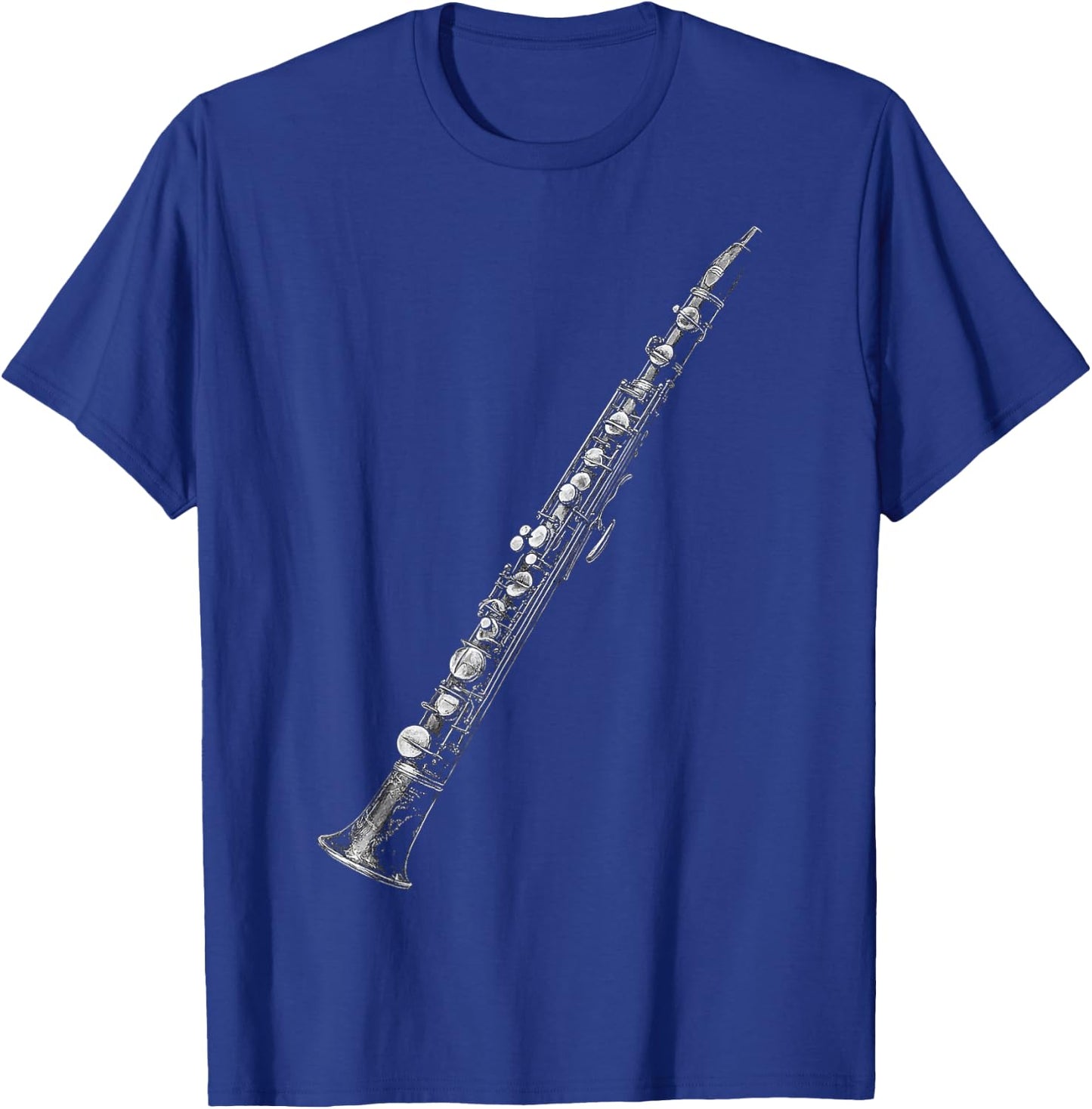 Clarinet Music Instrument Motif Art Clarinet T-Shirt - T-Shirt | Royal