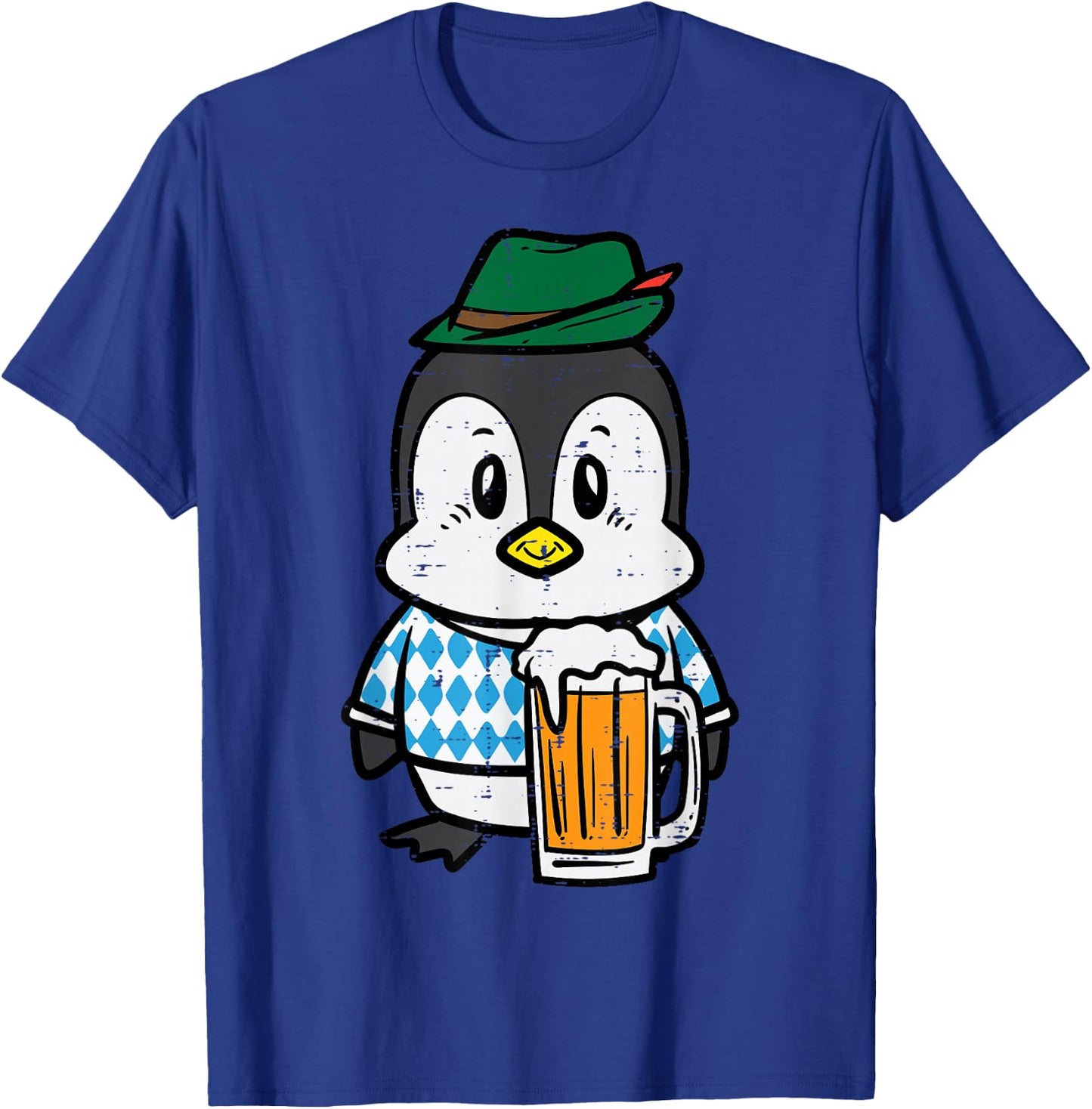 Penguin Bavarian Octoberfest German Oktoberfest Men Women T-Shirt - T-Shirt | Royal