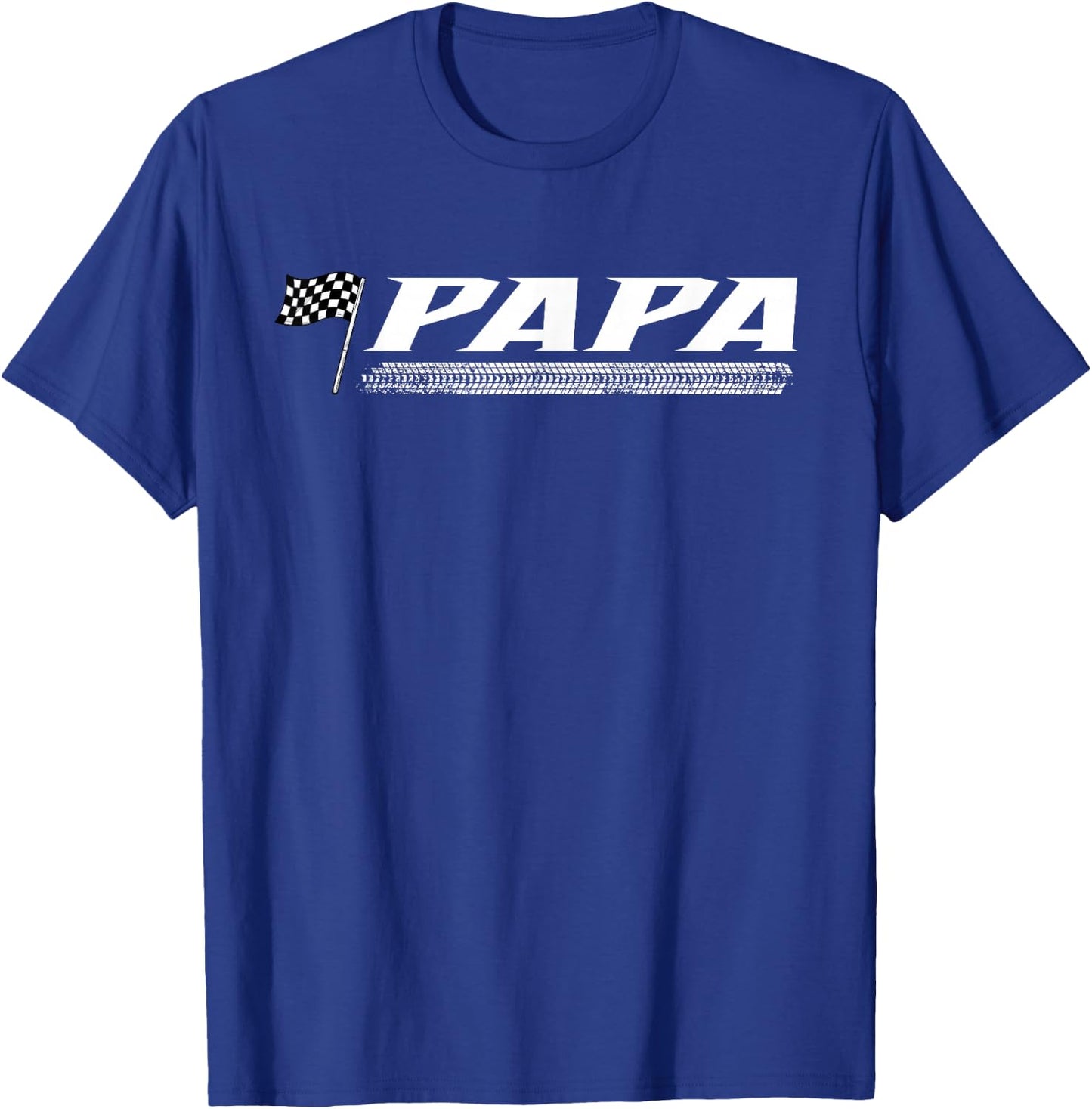 Racing Birthday Party Matching Family Pit Crew Papa T-Shirt - T-Shirt | Royal