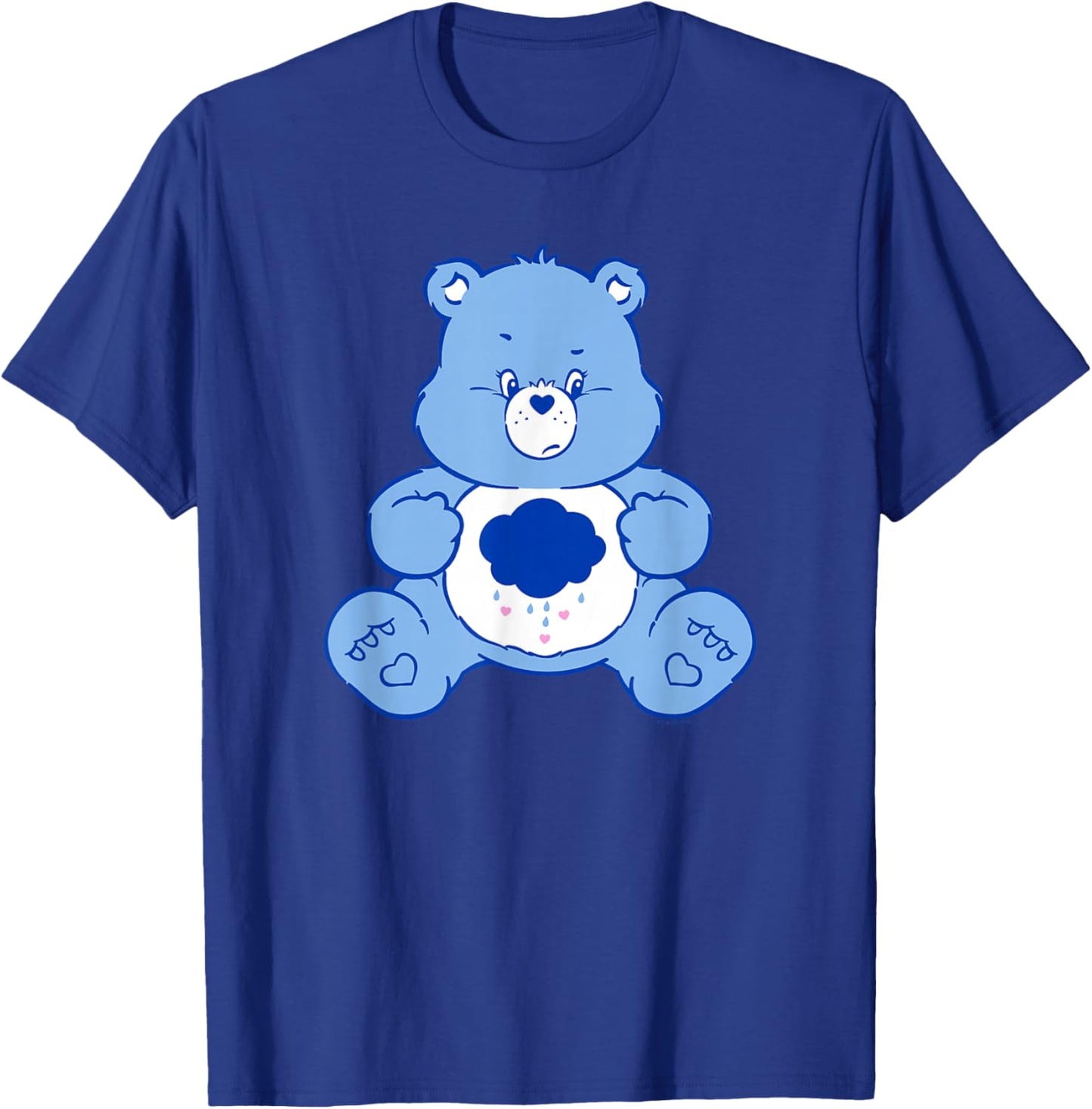 Care Bears Vintage Classic Grumpy Bear Cloudy Belly Badge , black T-Shirt - T-Shirt | Royal