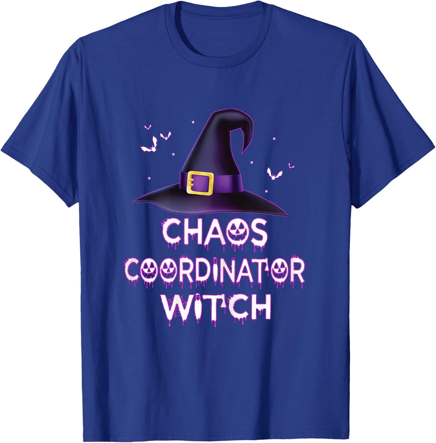 Spooky Chaos Coordinator Witch Halloween Costume 2023 T-Shirt - T-Shirt | Royal