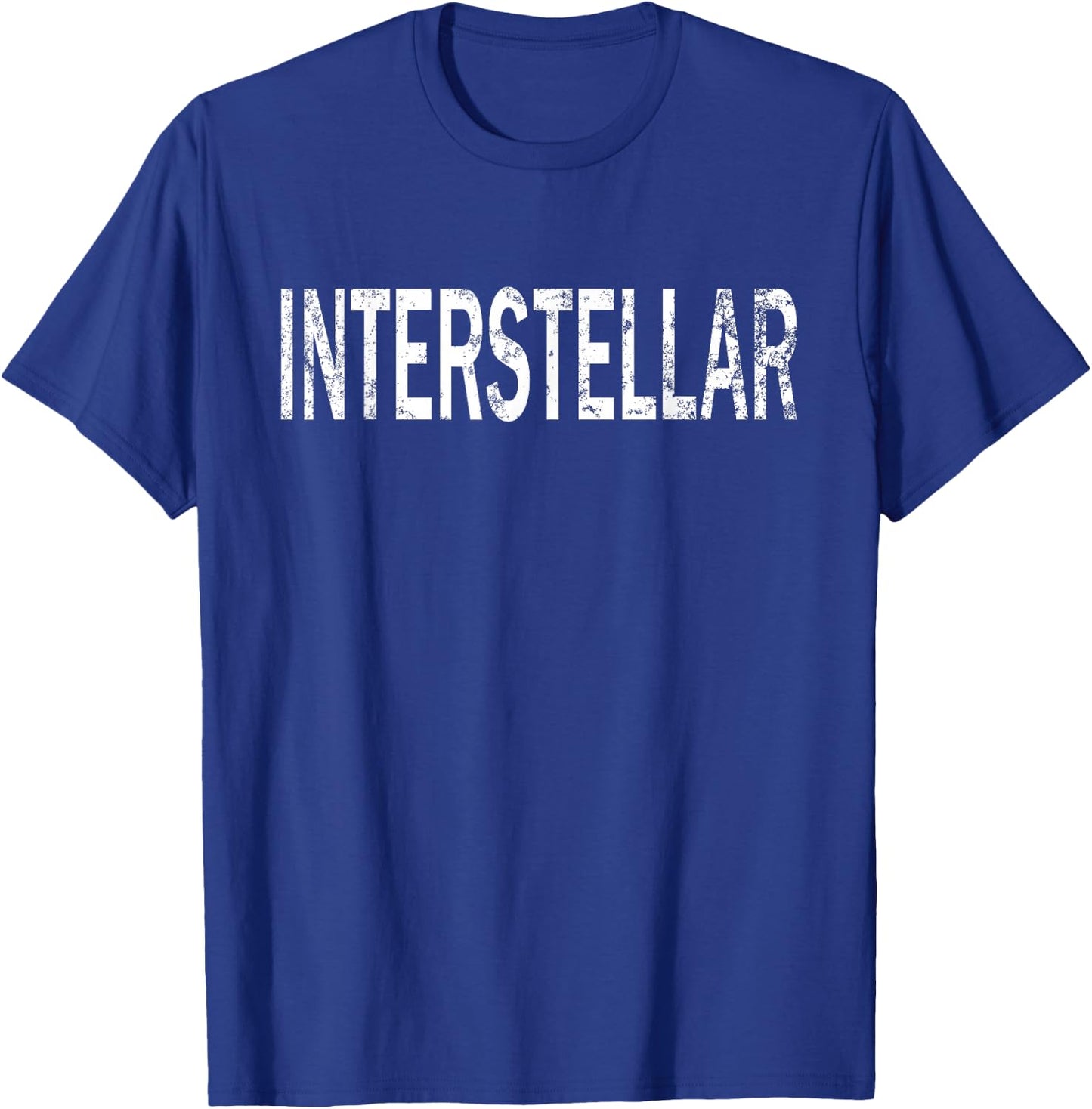Vintage Interstellar Distressed Space Enthusiast T-Shirt - T-Shirt | Royal
