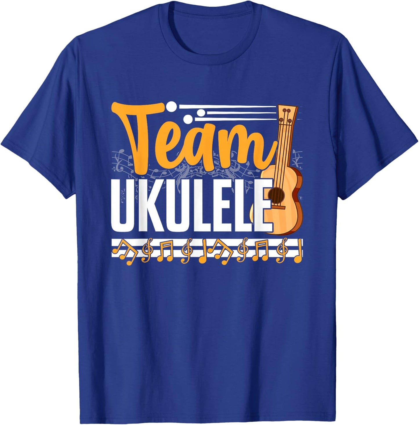 Team Ukulele , black T-Shirt - T-Shirt | Royal