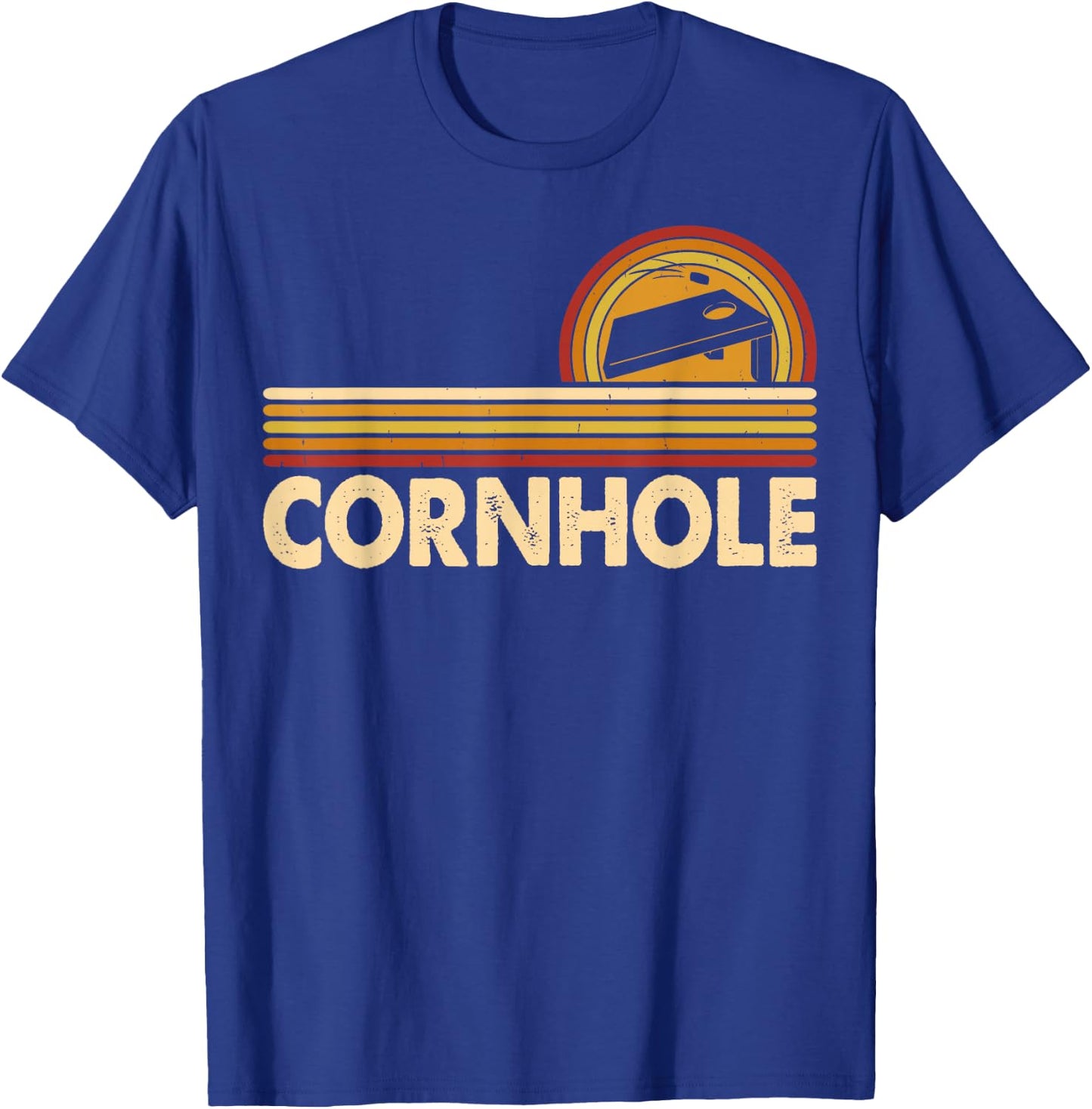 Cornhole Art Women Corn Hole Players Funny Cornhole T-Shirt - T-Shirt | Royal