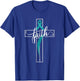 Ovarian Cancer Awareness Ovary Disease Teal Ribbon T-Shirt - T-Shirt | Royal