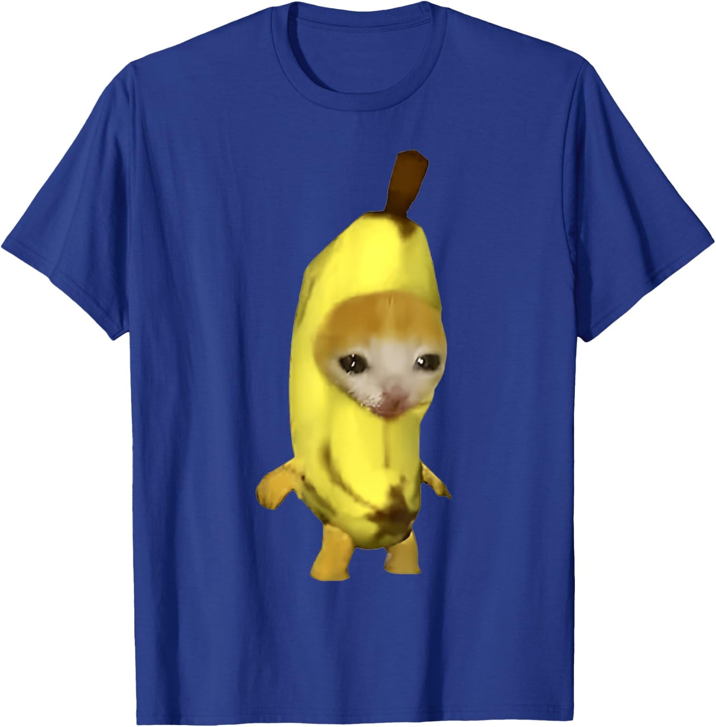 Funny Cute Banana Cat Happy Bananacat Meme Men Women Girls Kids T-Shirt - T-Shirt | Royal