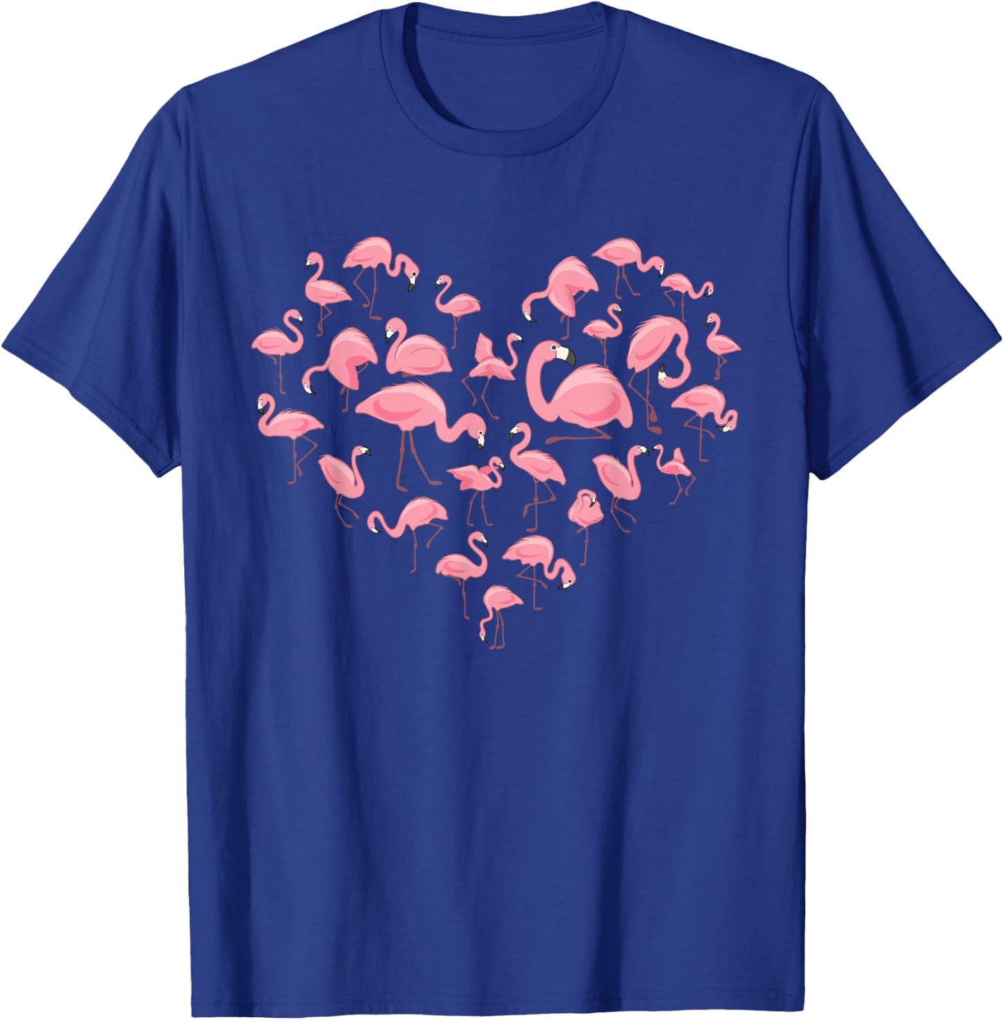 Flamingo Girls Kids Heart Cute Flamingo T-Shirt - T-Shirt | Royal