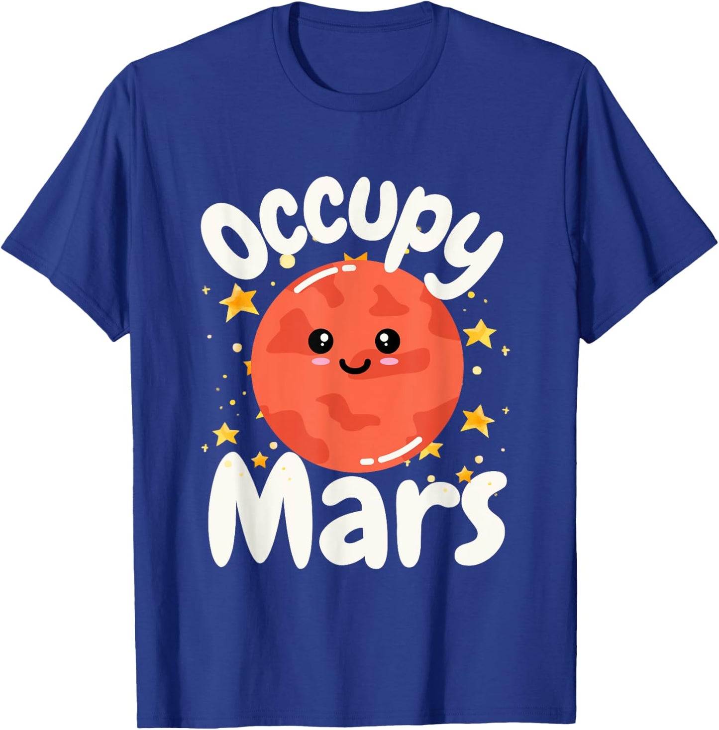 Occupy Mars Space Explorer T-Shirt - T-Shirt | Royal