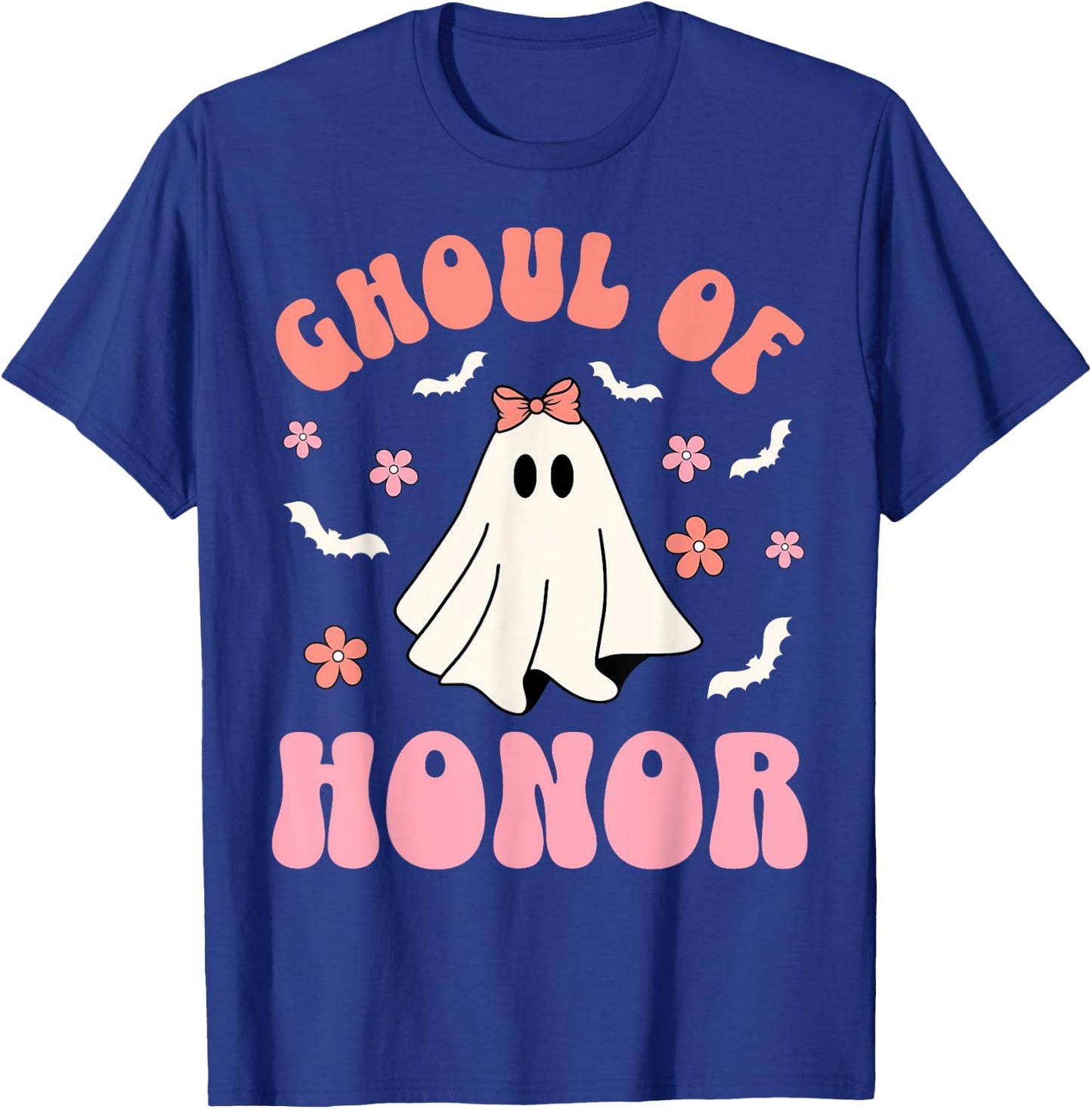 Halloween Bridesmaid Maid of Honor Spooky Ghost T-Shirt - T-Shirt | Royal