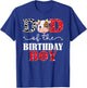 Dad of The Birthday For Boy Cow Farm 1st Birthday Cow Daddy T-Shirt - T-Shirt | Royal
