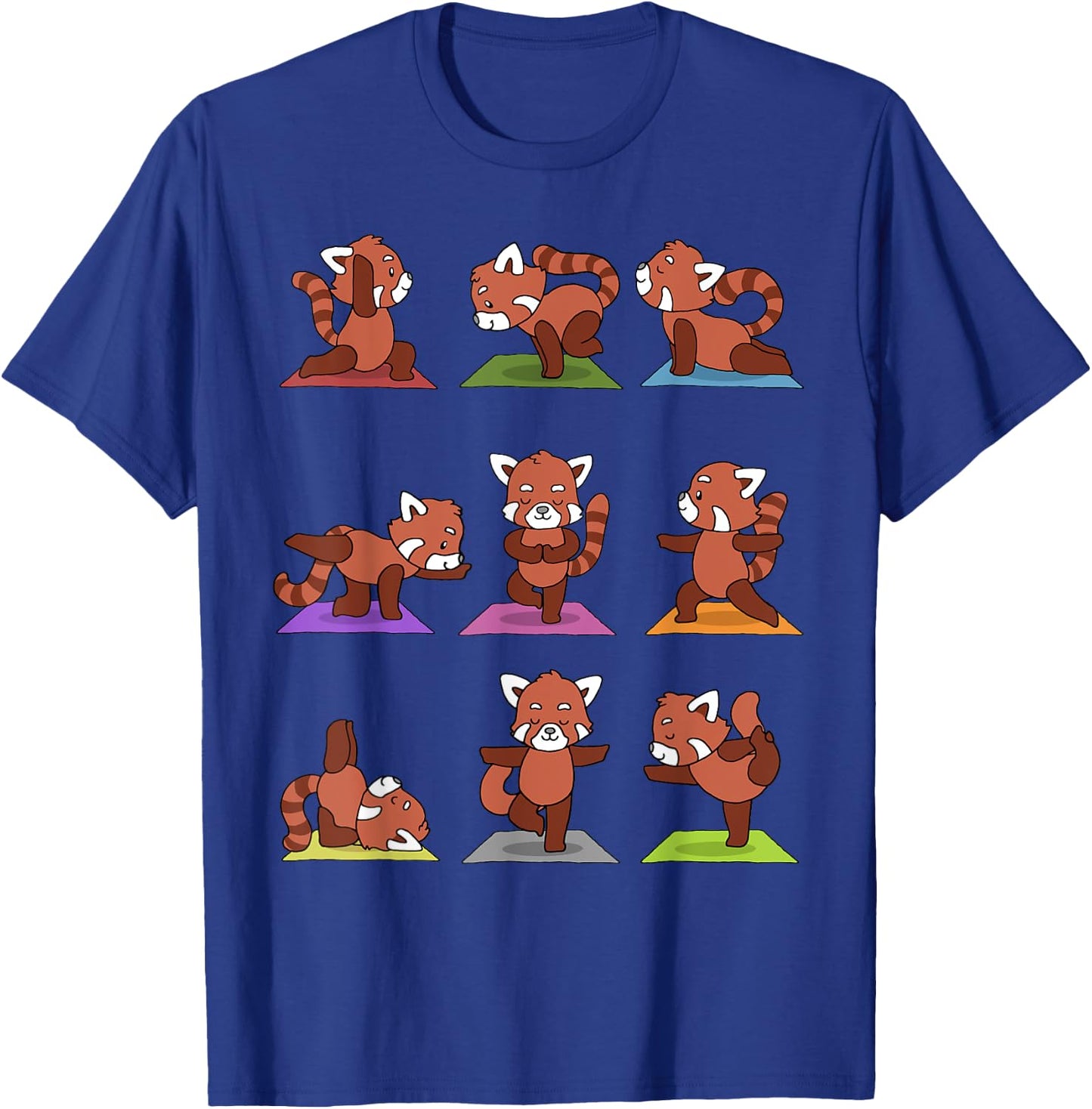 Red Panda Yoga T-Shirt - T-Shirt | Royal
