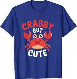 Crabby But Cute Pun Lovers T-Shirt - T-Shirt | Royal