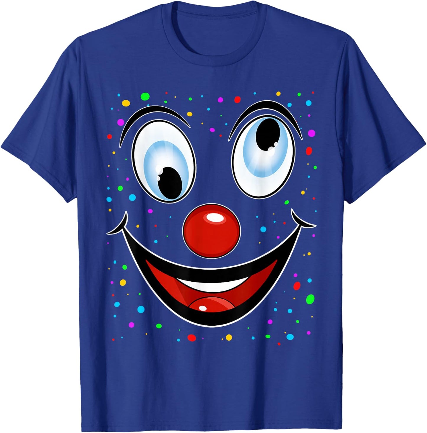 Fancy Dress Clown Face Outfit Clown Costume Carnival , black T-Shirt - T-Shirt | Royal