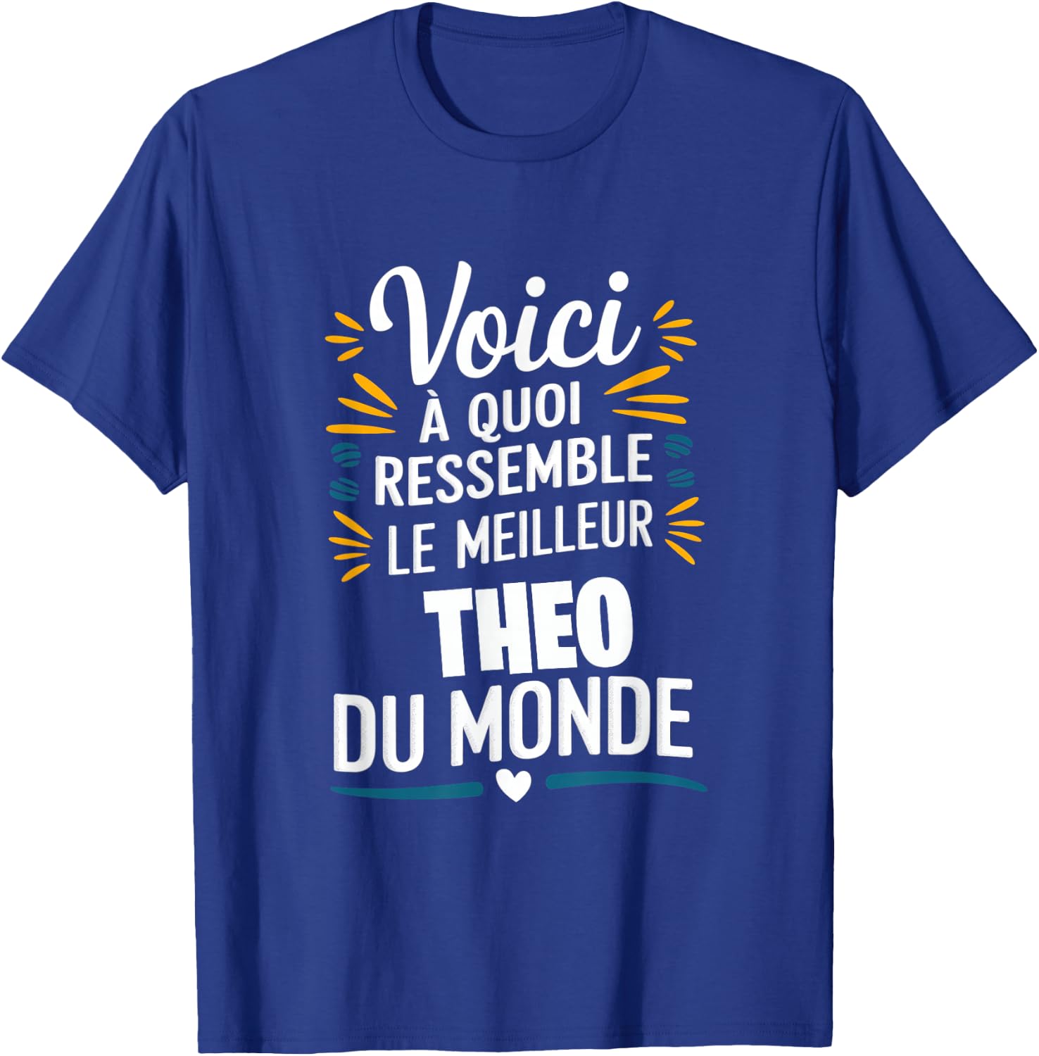 Theo - Voici à quoi ressemble Le meilleur du Monde , Black, S T-Shirt - T-Shirt | Royal