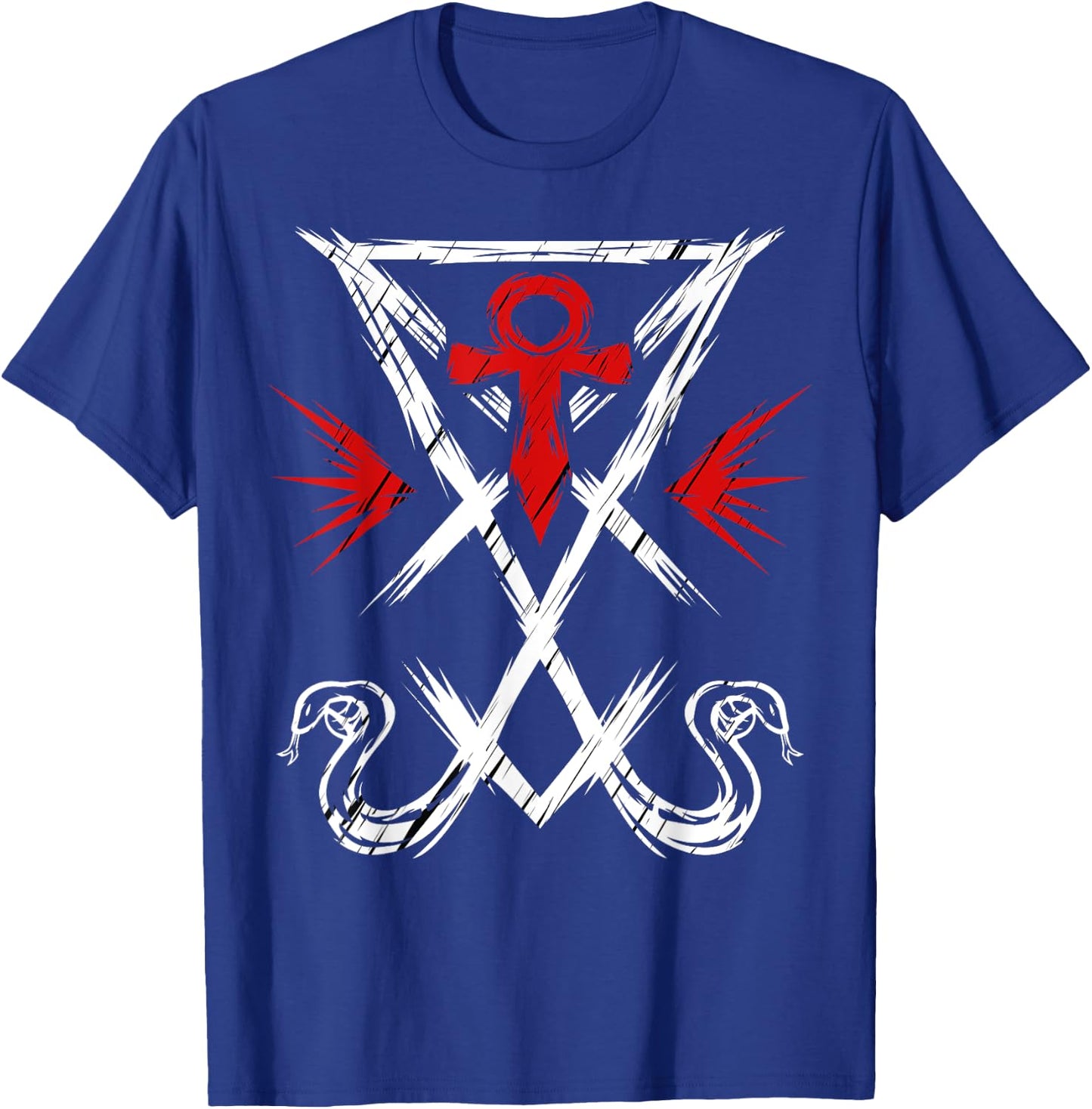 Lucifer Sigil Devil Satanic Snake Occult Gothic Satan T-Shirt - T-Shirt | Royal