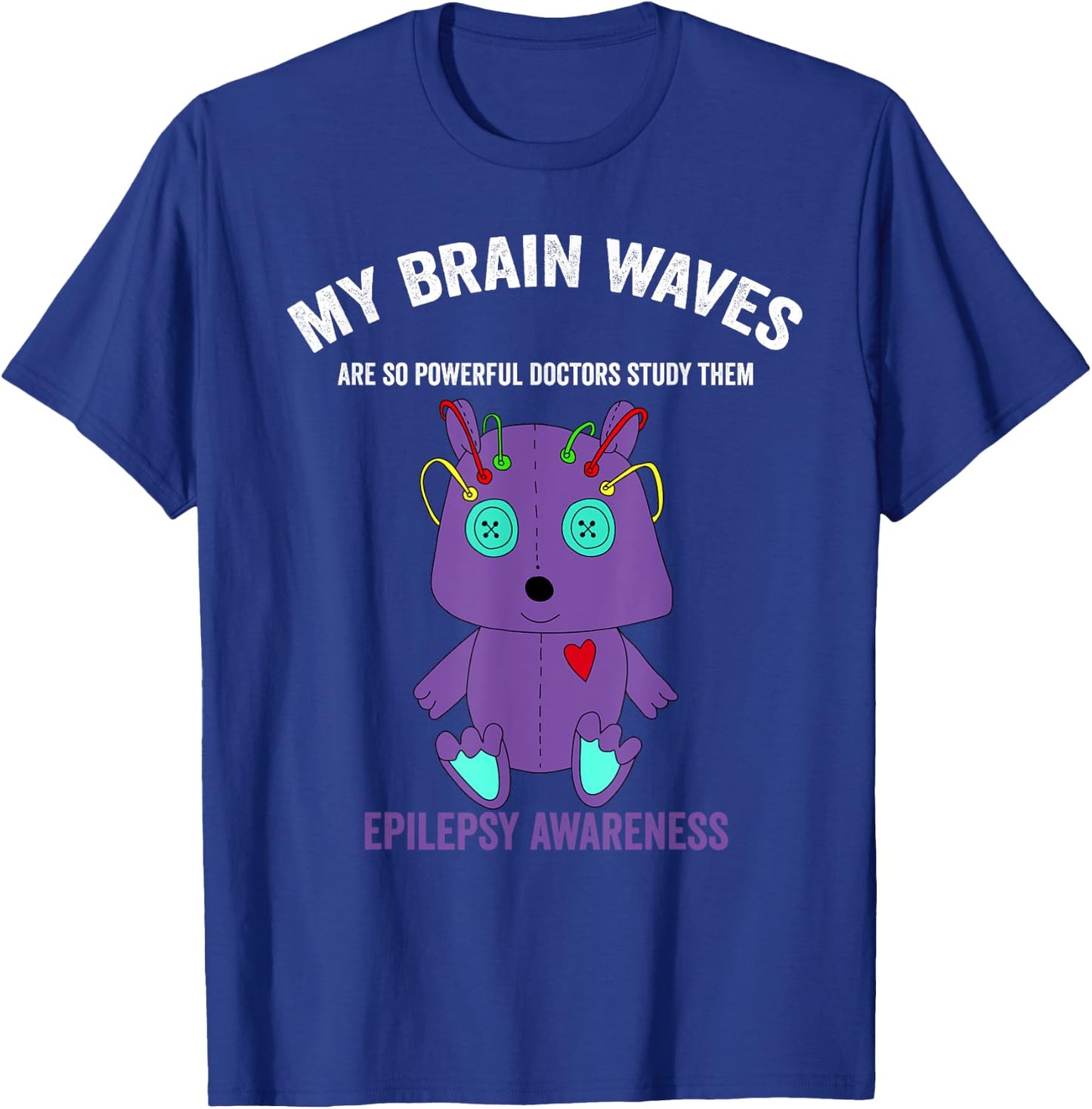 Epilepsy awareness purple ribbon - epilepsy awareness month T-Shirt - T-Shirt | Royal