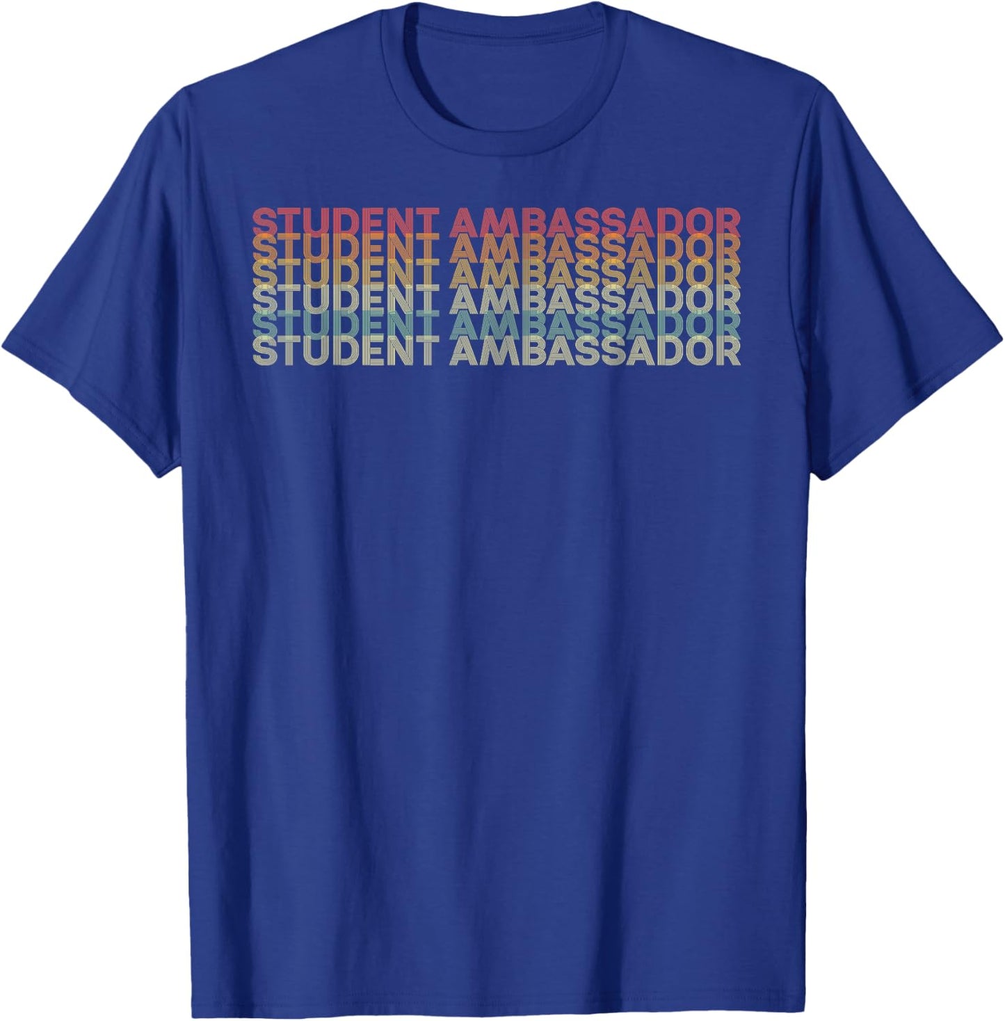 Retro 70s Student Ambassador Job Title T-Shirt - T-Shirt | Royal