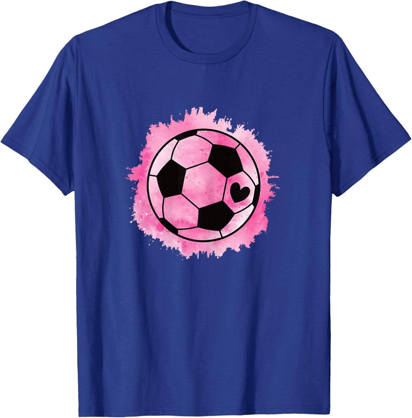 Cute Soccer Ball Women Girls Kids T-Shirt - T-Shirt | Royal