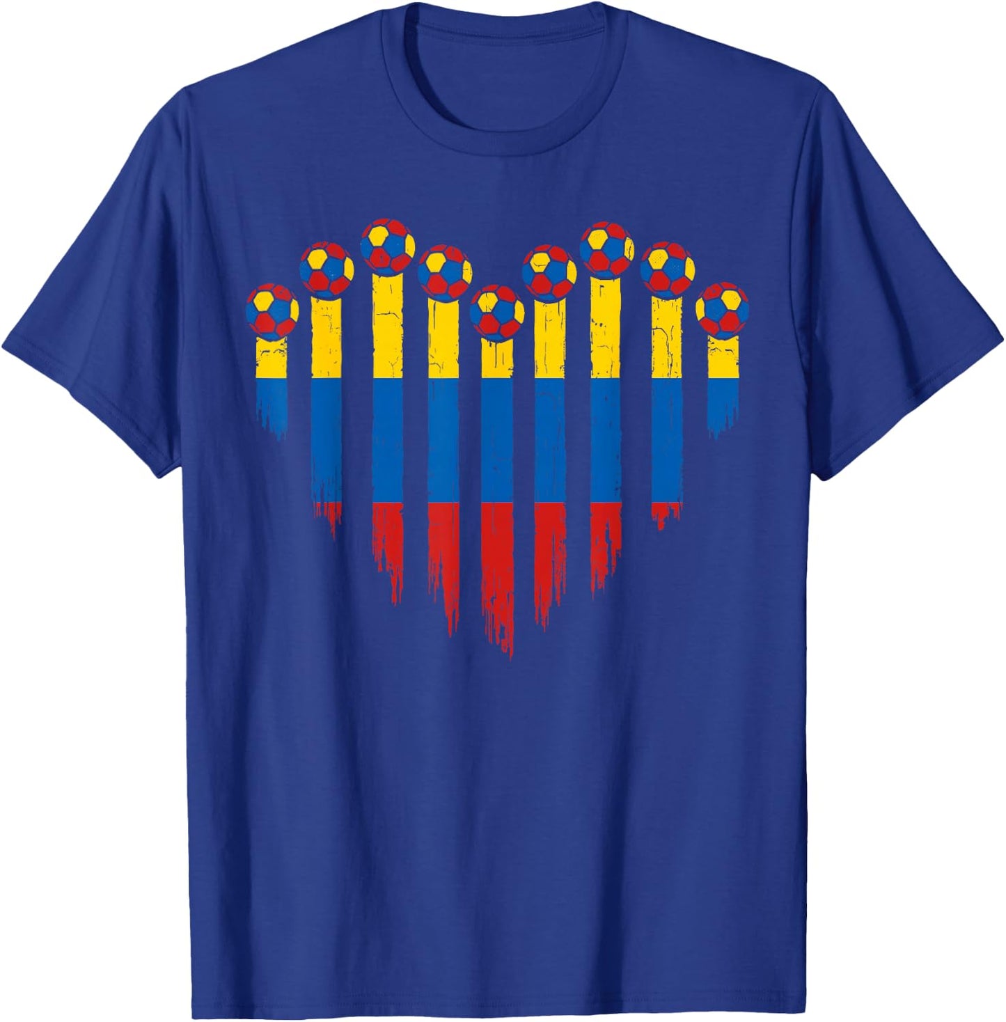 Colombian Flag Novelty Colombia T-Shirt - T-Shirt | Royal