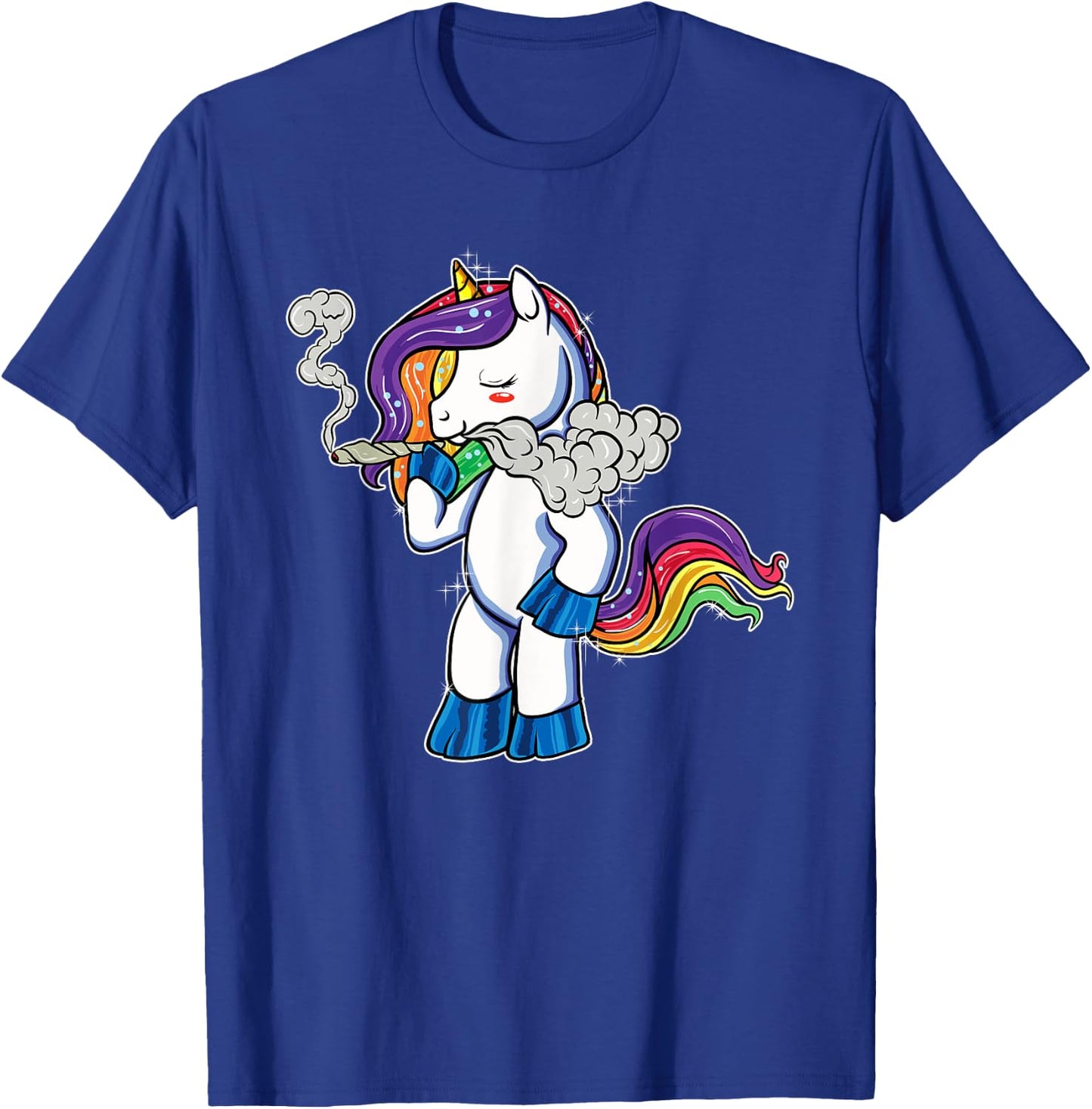 Marijuana Unicorn Weed Pot Head Stoner Gifts Women T-Shirt - T-Shirt | Royal