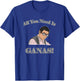 All You Need Is Ganas T-Shirt - T-Shirt | Royal