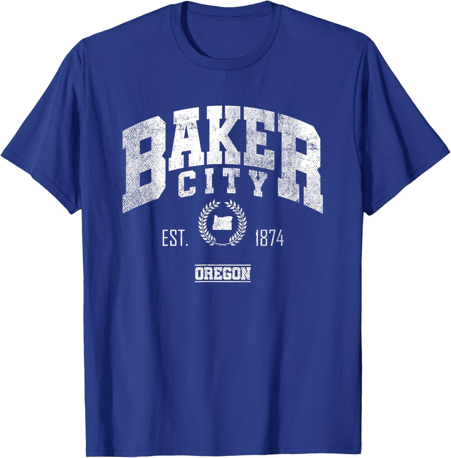 Baker City OR | Oregon | Vintage Throwback T-Shirt - T-Shirt | Royal