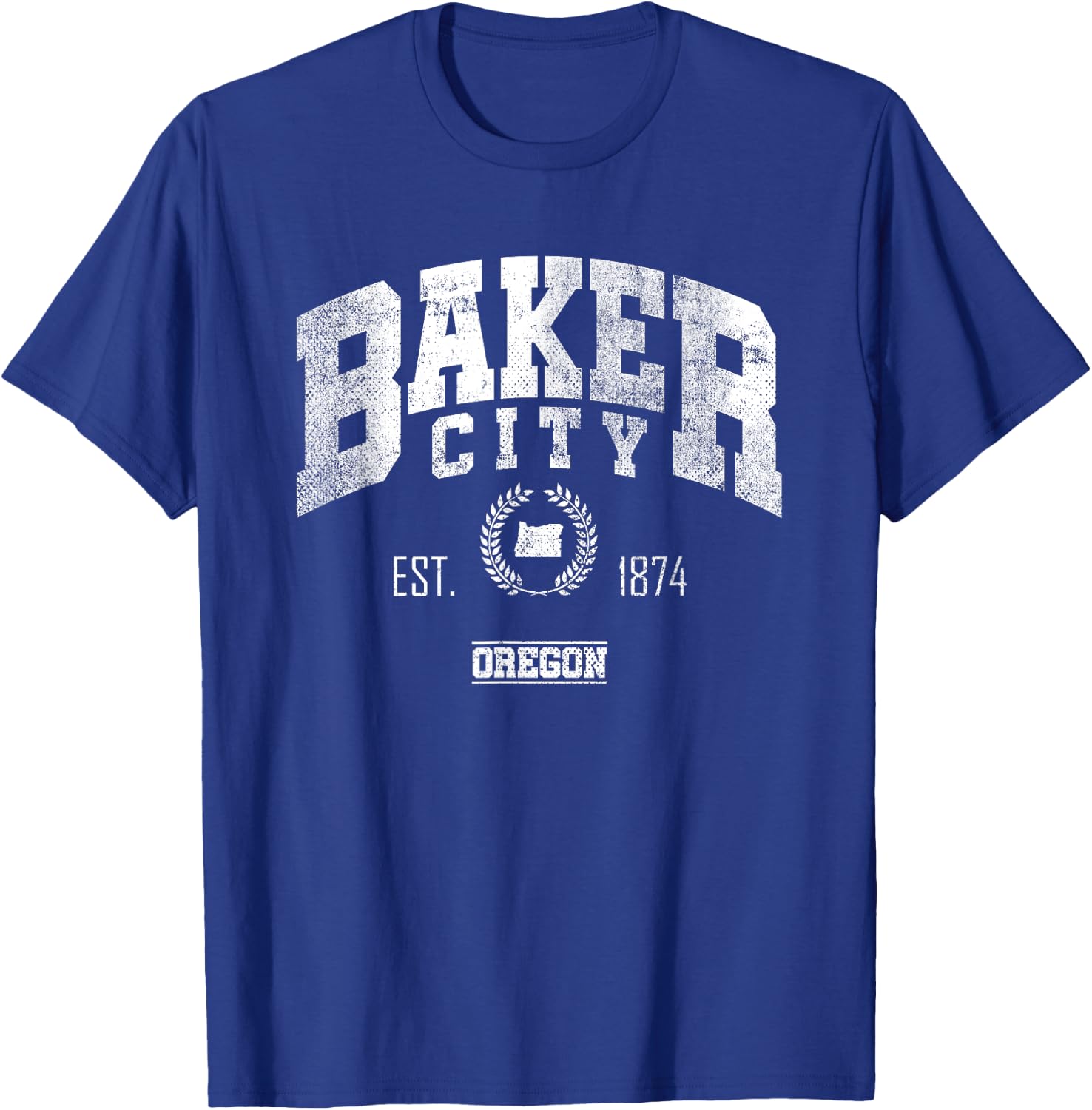 Baker City OR | Oregon | Vintage Throwback T-Shirt - T-Shirt | Royal